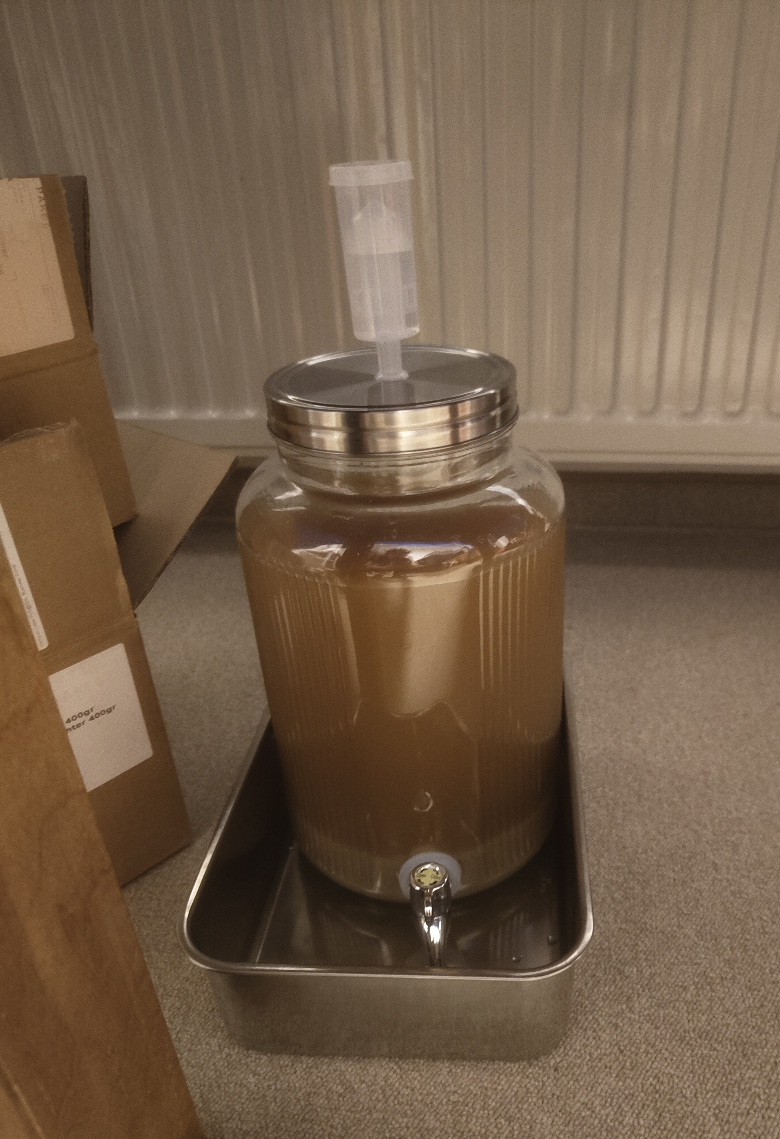 Storing the fermentation tank